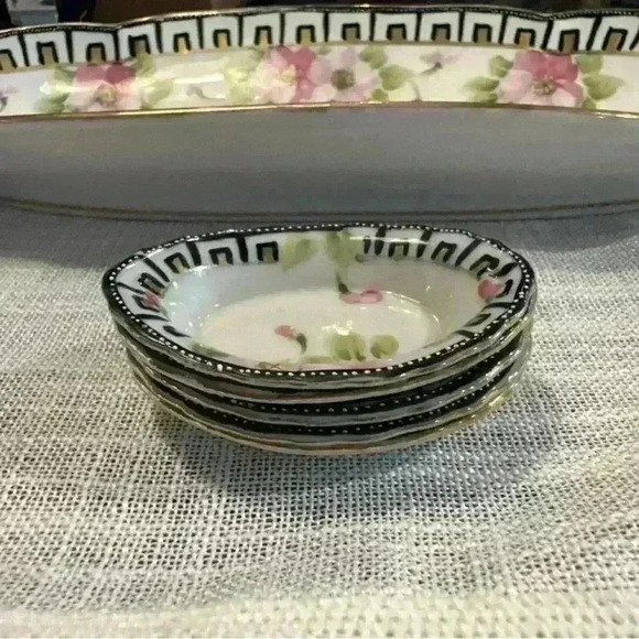 Nippon Vintage Hand Painted Jonroth‎ Studios (Japan) 6 Piece Serving Tray - Picture 10 of 11